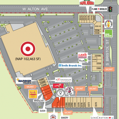 Bristol Place plan - map of store locations