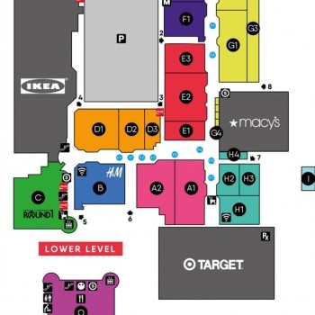 Broadway Commons plan - map of store locations