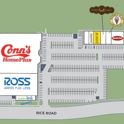 Broadway Market Center plan - map of store locations