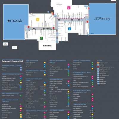 Brunswick Square plan - map of store locations