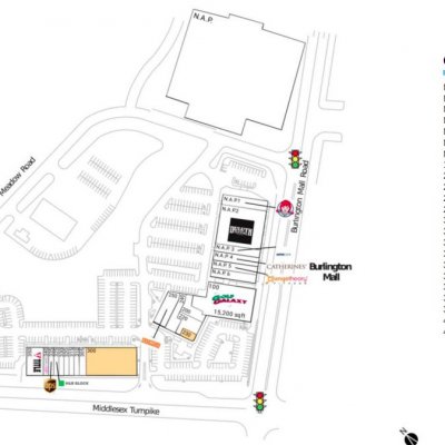 Burlington Square I, II & III plan - map of store locations