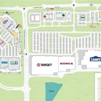 Canton Marketplace plan - map of store locations