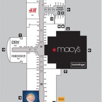 Capital City Mall plan - map of store locations