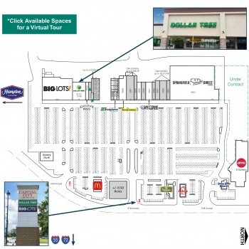 Capital City Shopping Center plan - map of store locations