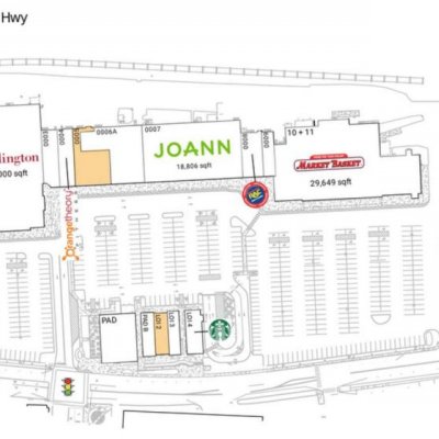 Capitol Shopping Center plan - map of store locations