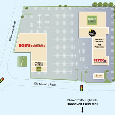Carle Place Commons plan - map of store locations