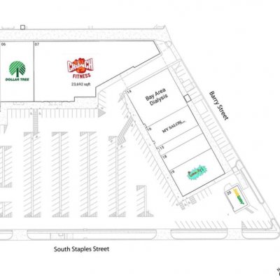 Carmel Village plan - map of store locations