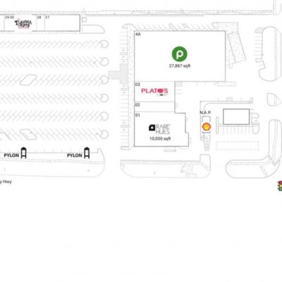 Carrollwood Center plan - map of store locations