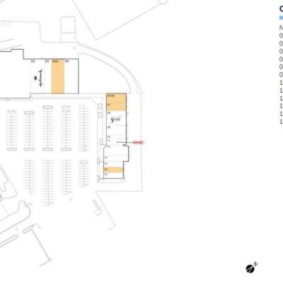 Cascade East plan - map of store locations