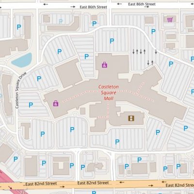 Map Of Castleton Mall Castleton Square (128 Stores) - Shopping In Indianapolis, Indiana In In  46250 - Mallscenters