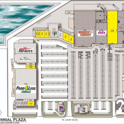 Centennial Plaza plan - map of store locations