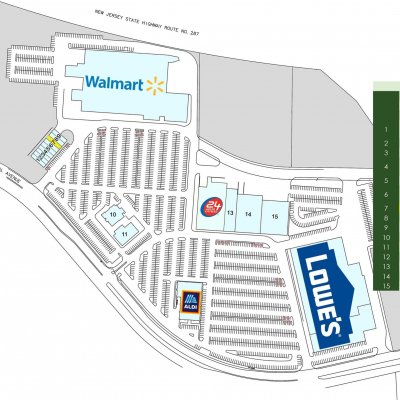 Centennial Square plan - map of store locations