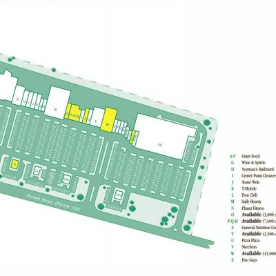 Center Point Place plan - map of store locations