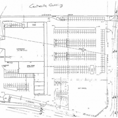 Centerville Crossing Shopping Center plan - map of store locations