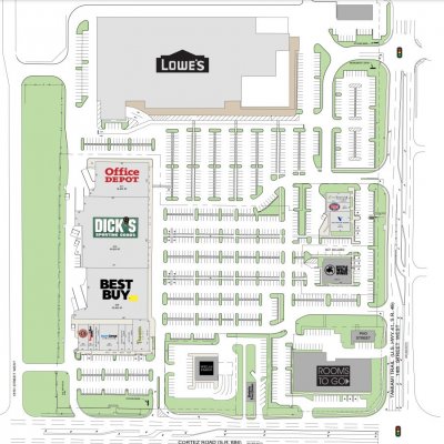 Centre Point Commons plan - map of store locations