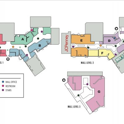 Century III Mall plan - map of store locations