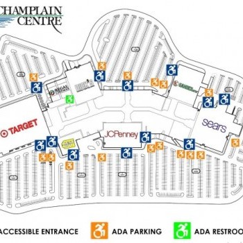 Champlain Centre plan - map of store locations
