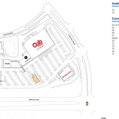 Champlin Marketplace plan - map of store locations