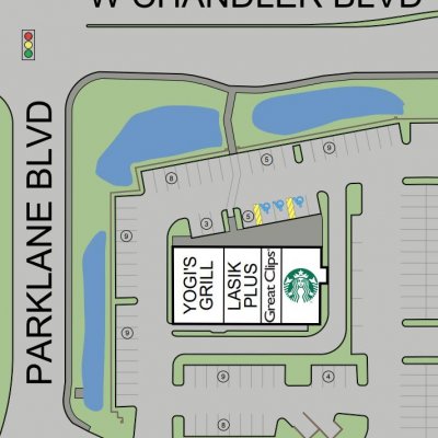 Chandler Center plan - map of store locations