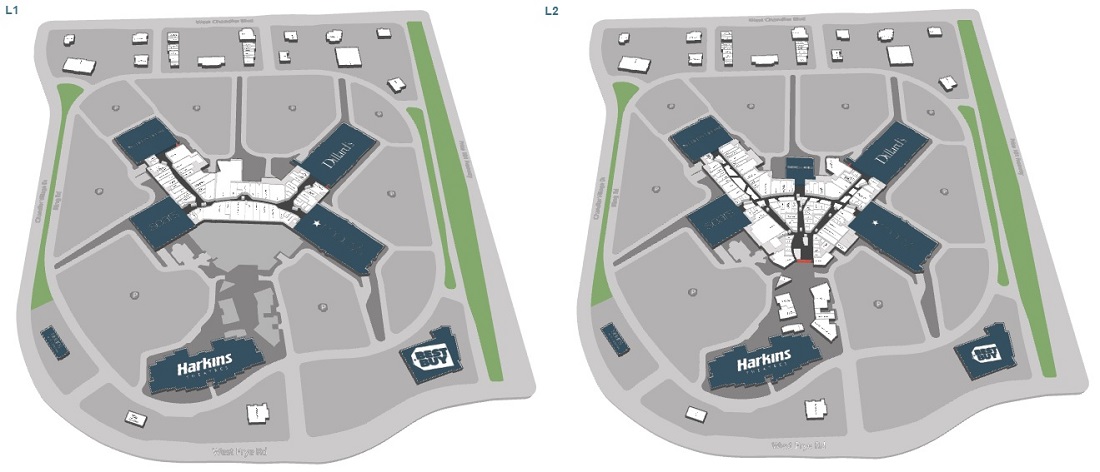 chandler fashion center map Chandler Fashion Center 193 Stores Shopping In Chandler