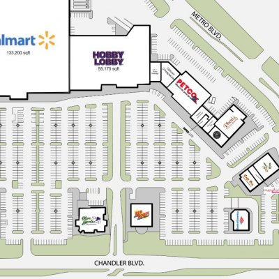 Chandler Gateway plan - map of store locations