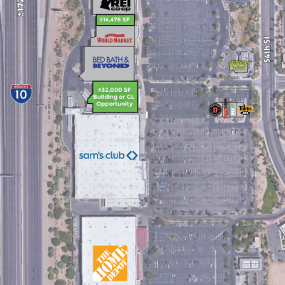 Chandler Pavilions plan - map of store locations