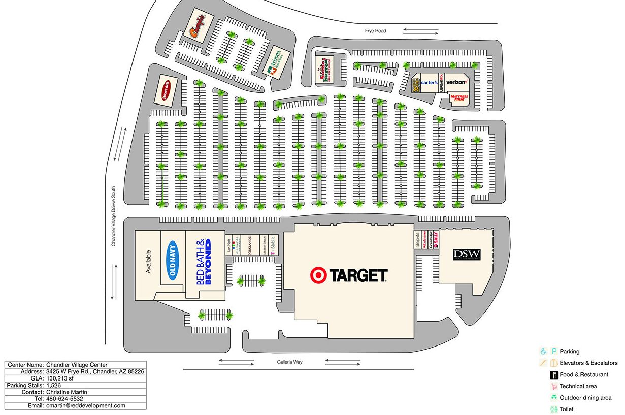 Chandler Fashion Mall Map Chandler Village Center 24 Stores Shopping In Chandler Arizona Az 85226 Mallscenters