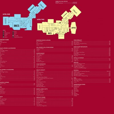 Chapel Hills Mall plan - map of store locations