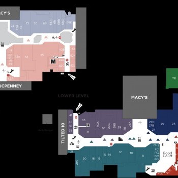 CherryVale Mall plan - map of store locations