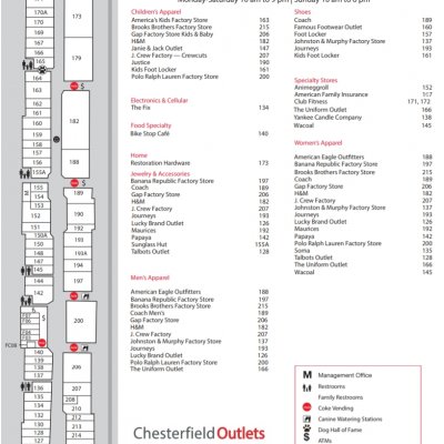 Chesterfield Outlets plan