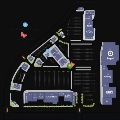 Chino Spectrum Marketplace plan - map of store locations