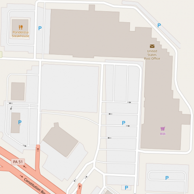 Chippewa Center plan - map of store locations