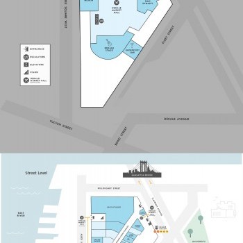 City Point Brooklyn plan - map of store locations