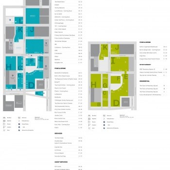 CityPlace plan - map of store locations