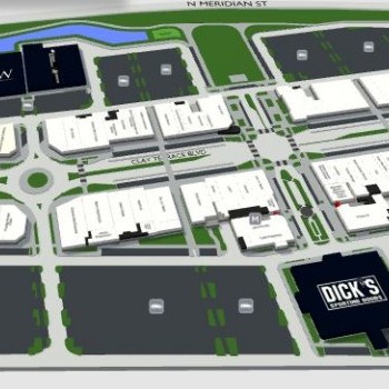 Clay Terrace plan - map of store locations