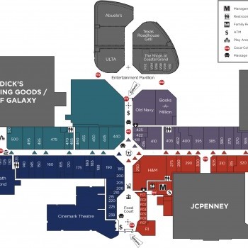 Coastal Grand Mall plan - map of store locations