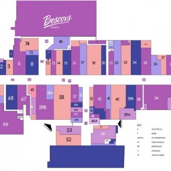 Colonial Park Mall plan - map of store locations