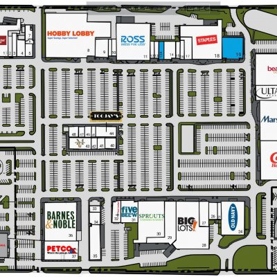 Colonial Plaza plan - map of store locations