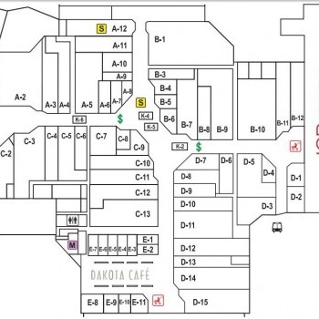 Columbia Mall Shopping Center plan - map of store locations