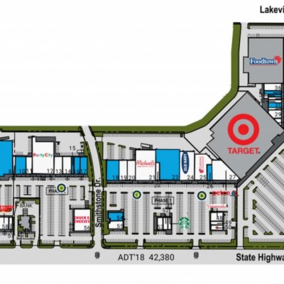 Copperwood Village plan - map of store locations