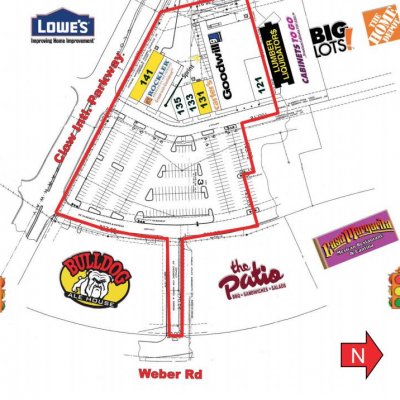 Country Aire Plaza plan - map of store locations