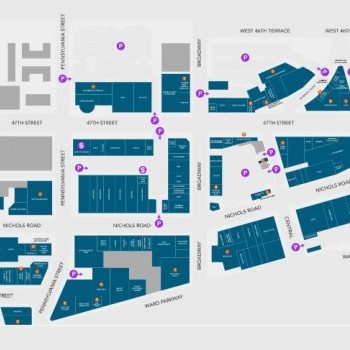 Country Club Plaza plan - map of store locations