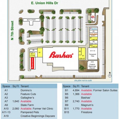 Covington Plaza plan - map of store locations