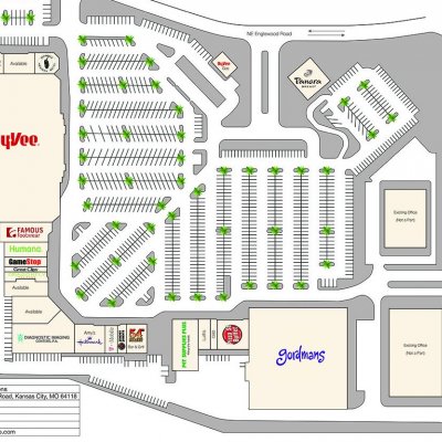 Creekwood Commons plan - map of store locations