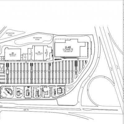 Creekwood Crossing plan - map of store locations