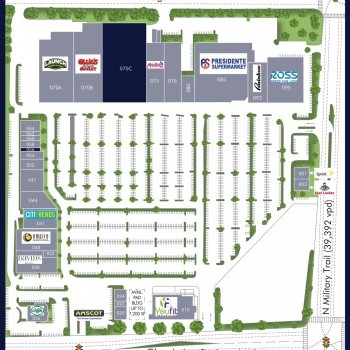 Cross County Plaza plan - map of store locations