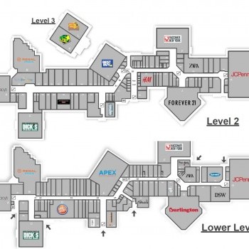 Crossgates Mall plan - map of store locations