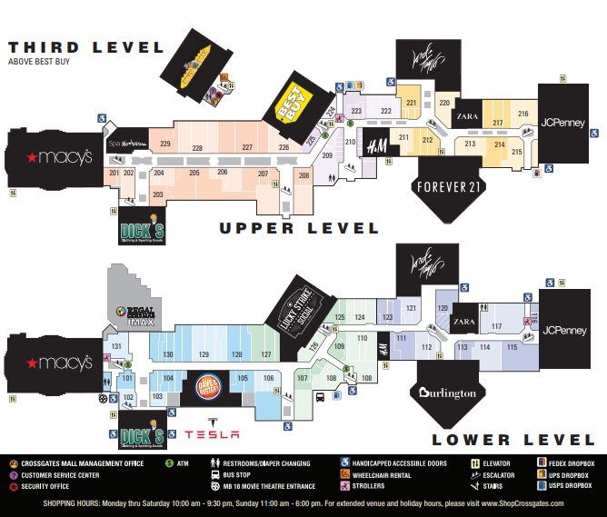 Crossgates Mall Store Directory Map Maps For You