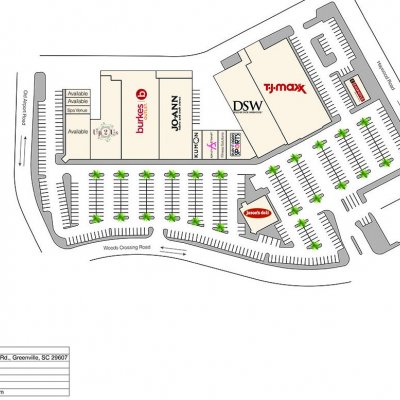 Crosspointe Plaza plan - map of store locations
