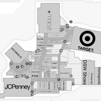 Crossroads Center plan - map of store locations